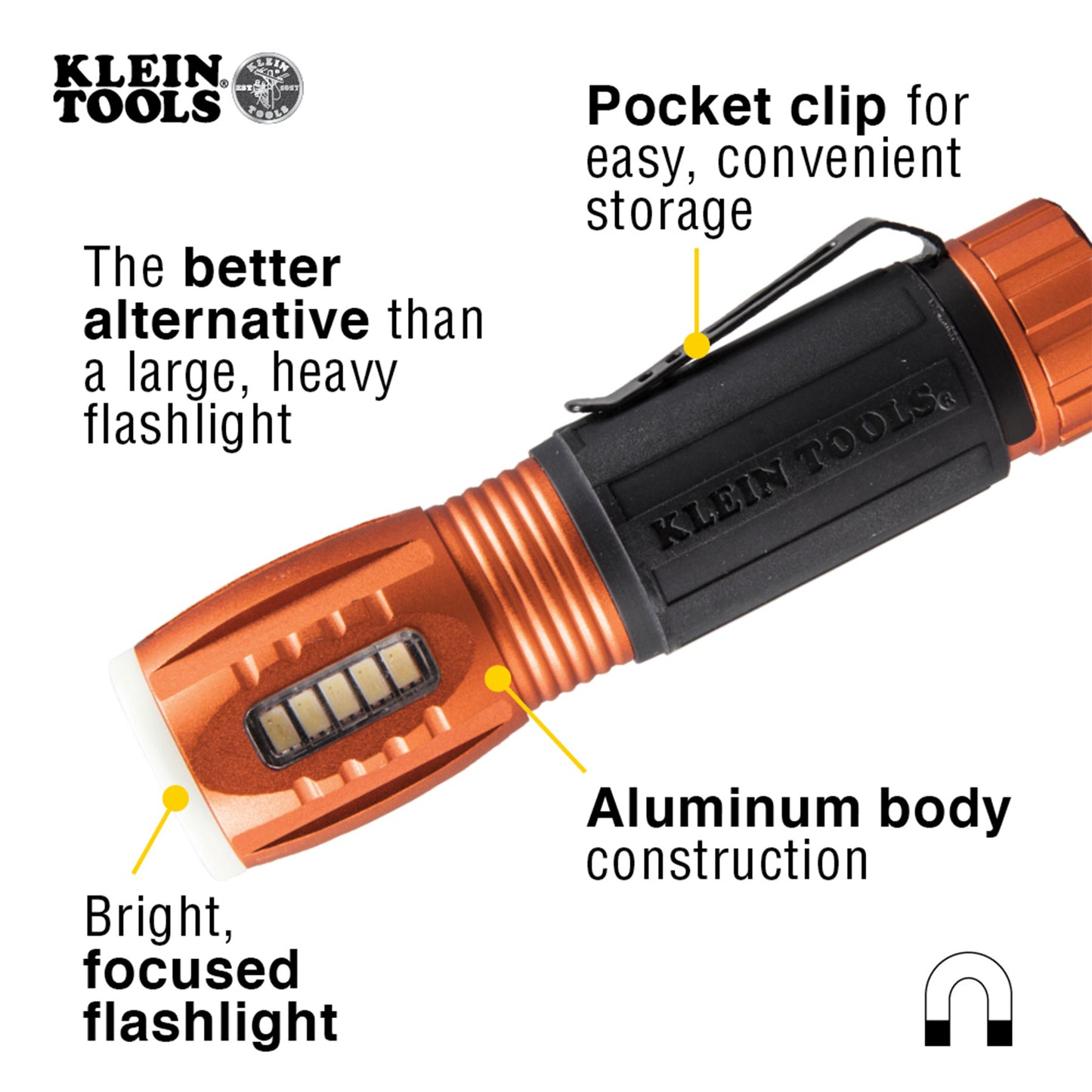 Klein Tools LED Flashlight with Work Light Part Number: KLN 56028