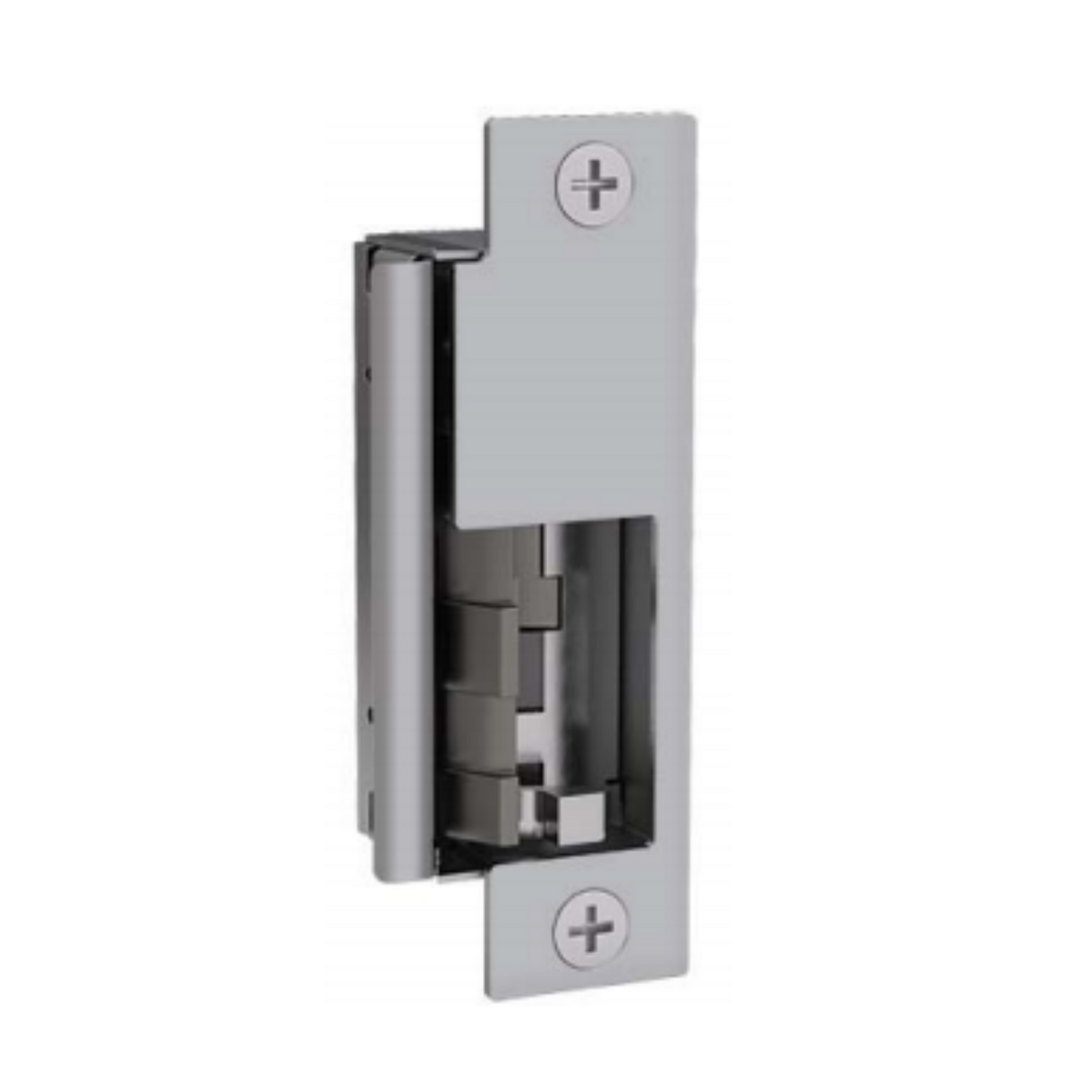 HES 8500 630 Fire-rated Concealed Electric Strike for Mortise Locksets - Satin Stainless Steel HES 8500 630 Fire-rated Concealed Electric Strike for Mortise Locksets - Satin Stainless The 8500 series is a fire rated, compact, high performance electric strike featuring a unique concealed design for use with mortise locksets without a deadbolt. Designed for fast, convenient installation, the 8500 installs with little or no modification to the frame. Simply remove the existing strike plate, remove the du