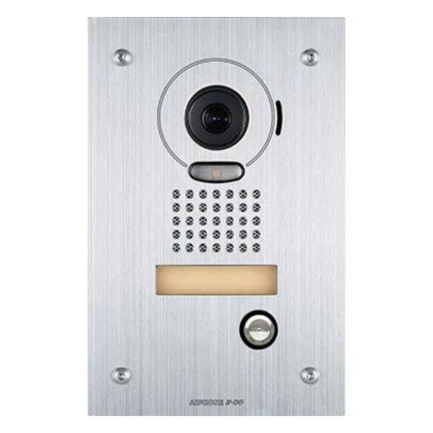 Aiphone JP Series JP-DV Intercom Station Part Number: JP-DV FEATURES Wide angle camera allows user to view up to 170° of the entry area Digital Pan, Tilt and Zoom control from Master Station LED illumination automatically turns on in low light conditions Simple 2-conductor wiring Mounts directly to wall or 1-gang box with MKW-P mounting plate Housed in aluminum diecast Weather resistant