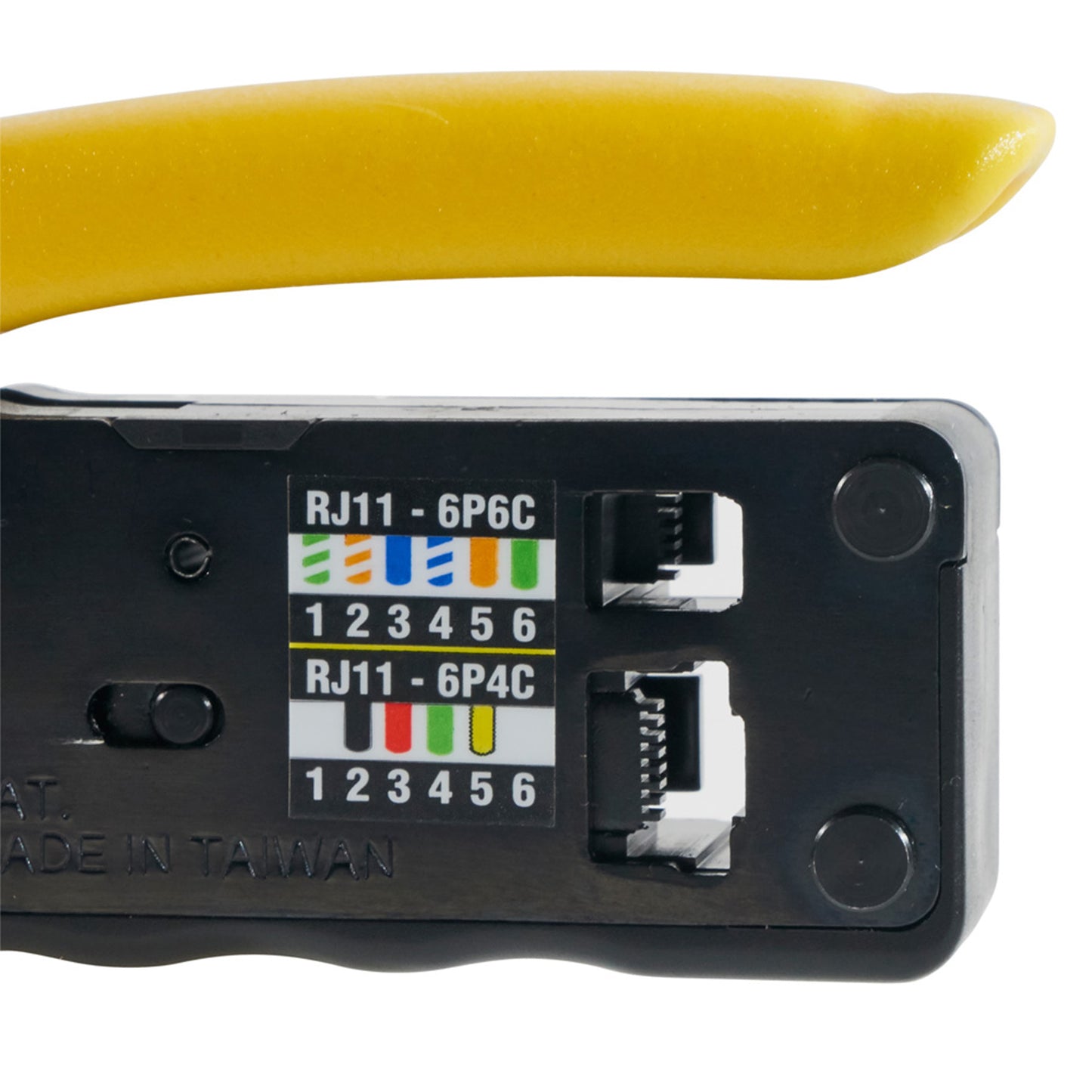 Klein Tools Ratcheting Data Cable Crimper / Stripper / Cutter, Compact