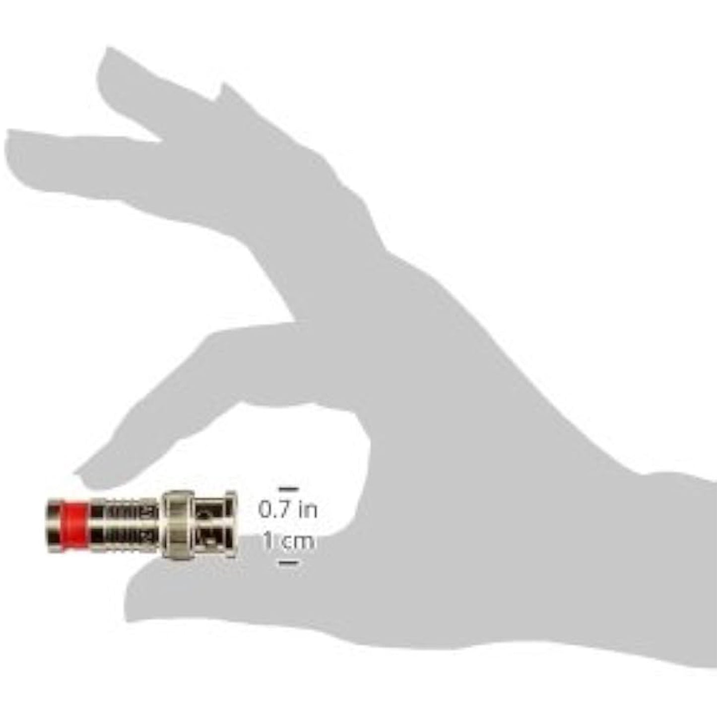 BNC-Type Nickel SealSmart Coaxial Compression Connectors Jar of 40 (Red) Platinum Tools: 28041J