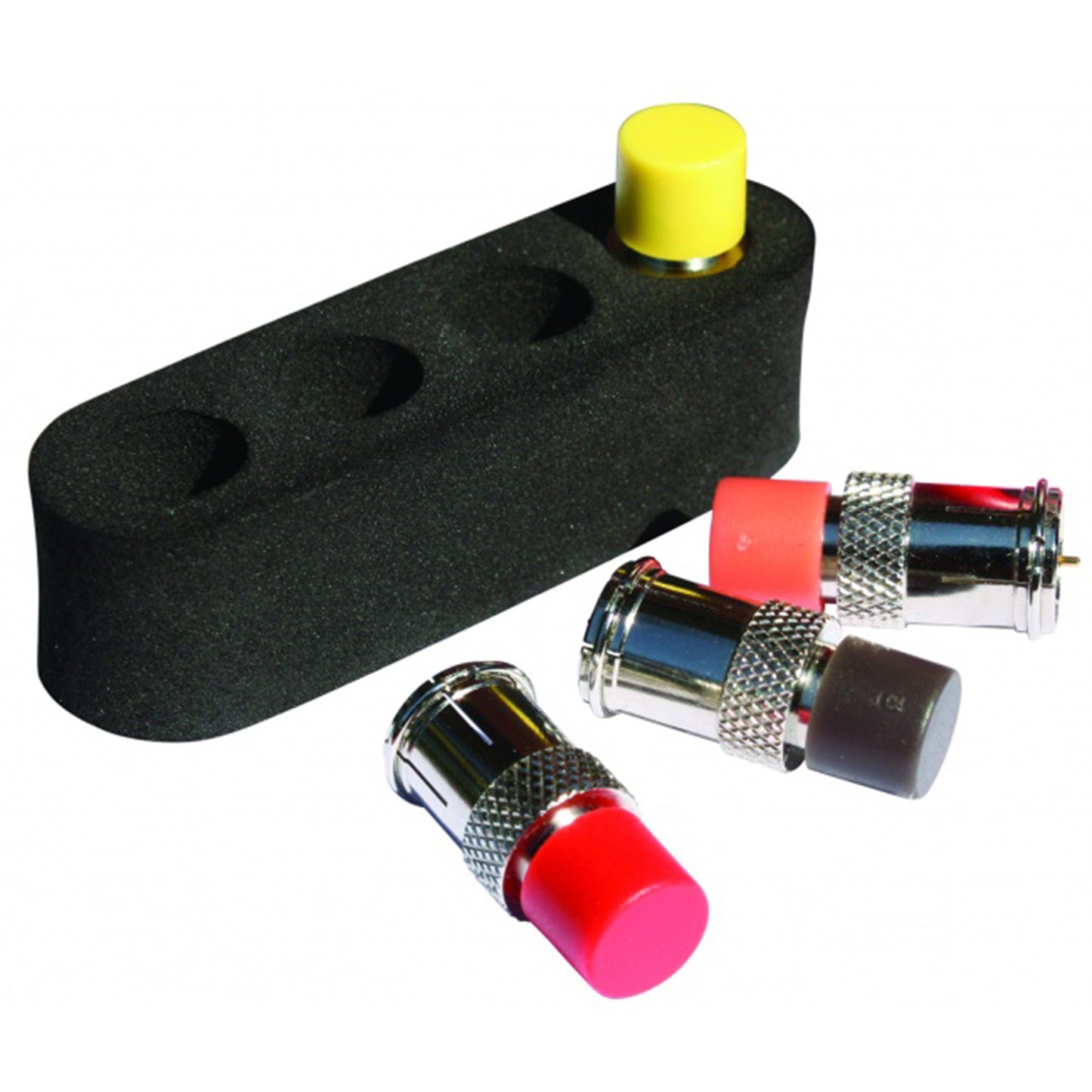 4mapper™ Coax Tester with 4 custom F remotes, remote holster & 1 F (F to F) adapter Platinum Tools: T104C