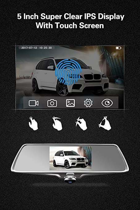 360 Degree Mirror Car Dash Camera - Enjoy a Panoramic View of Your Surroundings!