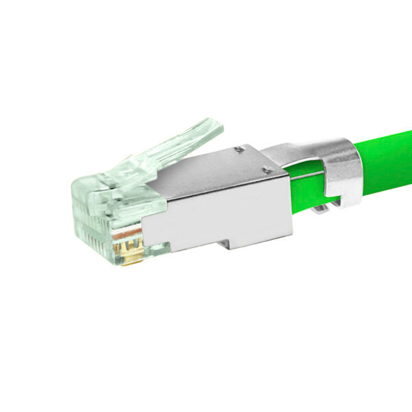 Cat6 Shielded External Ground – Standard WE/SS RJ45 with Bar45® 50 Plugs (Simply45 S45-1150)