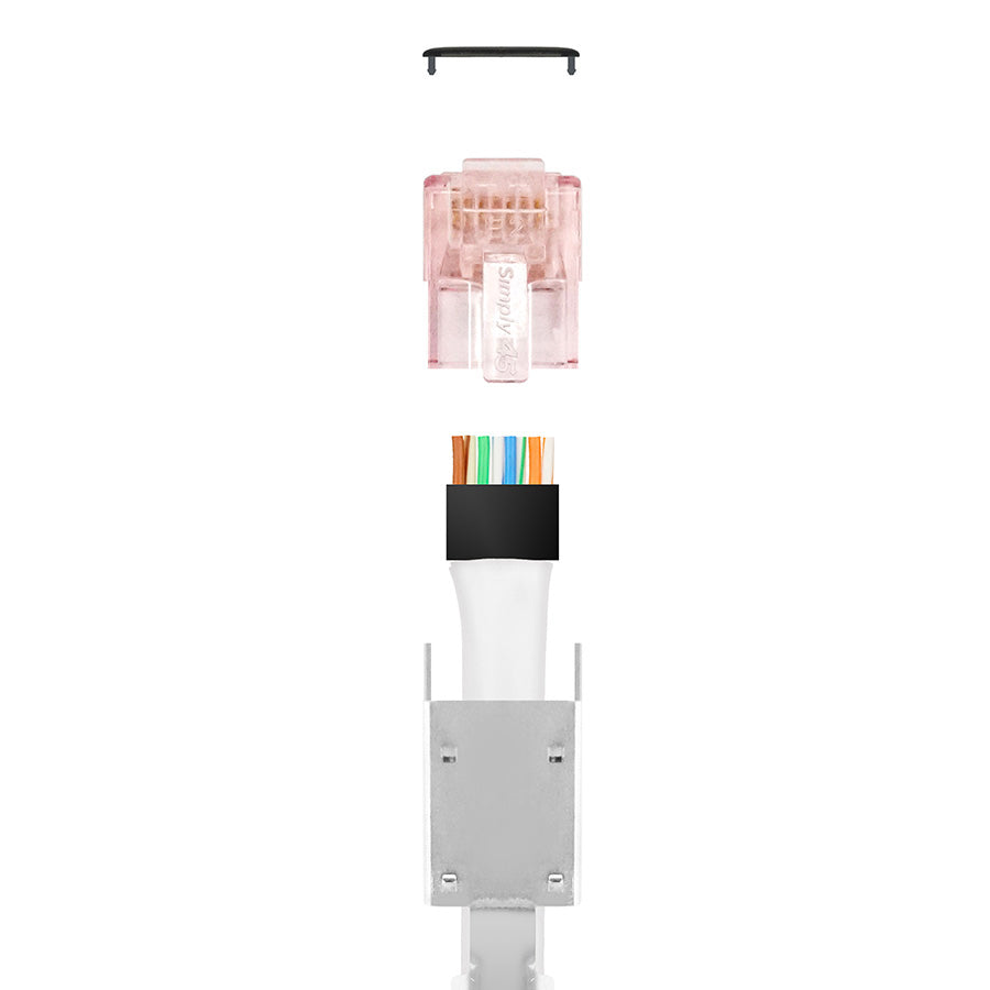 ProSeries Cat6/6a STP Shielded External Ground – Pass-Through RJ45 with Cap45® & Bar45® (Simply45 S45-1750P)