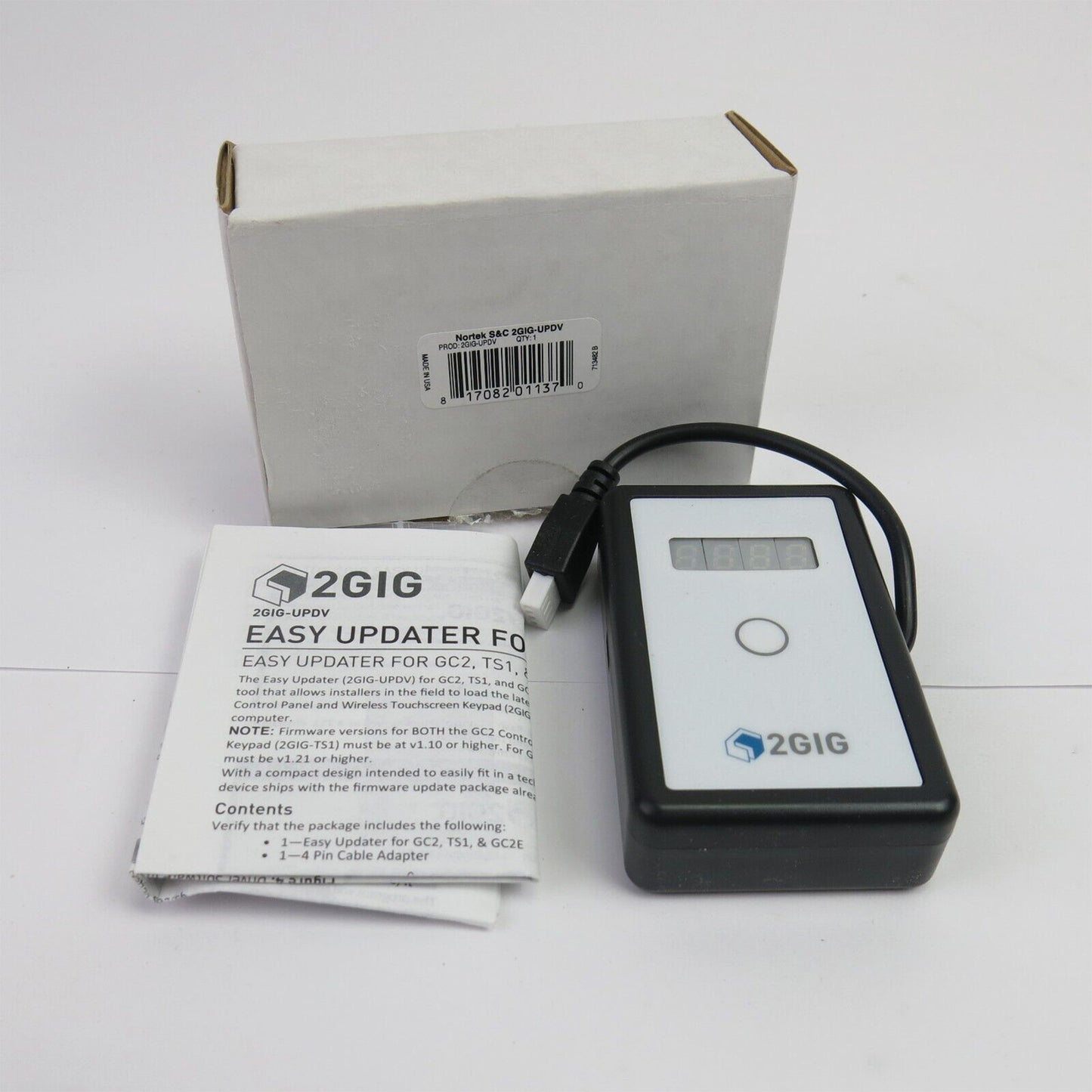 2GIG GC2 EASY UPDATER (UPDV) PACKAGING