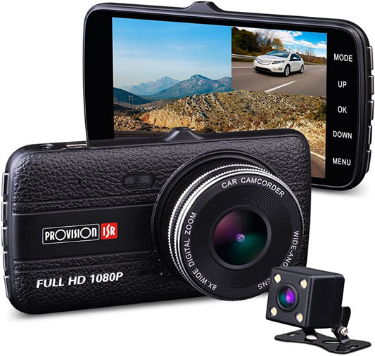Dual Channel Full HD Car DVR with Night Vision for Rideshare Drivers